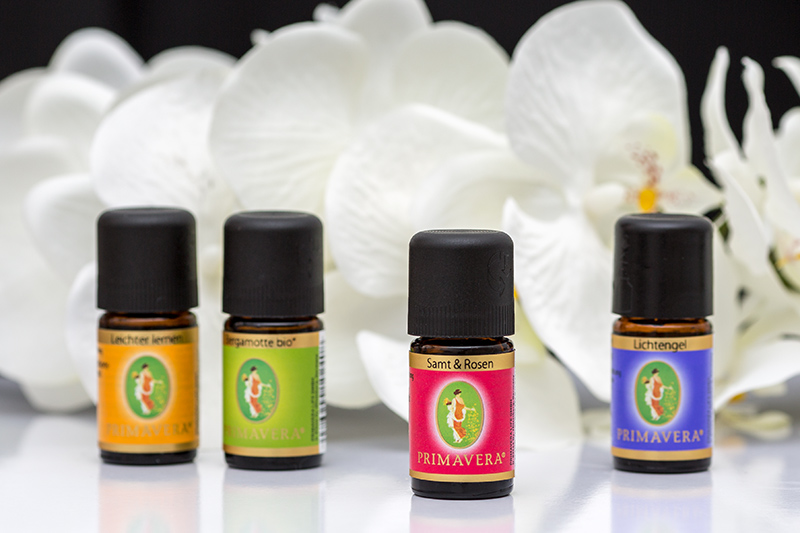 verschiedene Aromaölflaschen